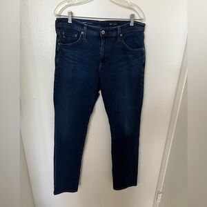 AG Adriano Goldschmied men’s Everett Slim Straight Jeans 33x32 blue